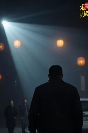 《归途信号》悬疑剧封面，深夜电话亭的蓝色灯光