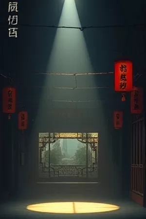 《浮岛检查员》动画封面，悬浮岛屿与巡检飞行器