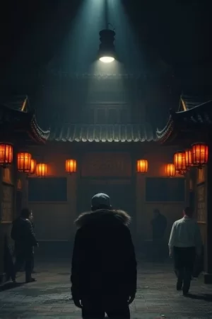 《第七次铃响》剧集封面，旧式座钟与教室走廊